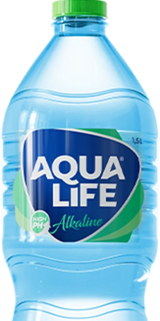 Aqualife Alkaline water with a high pH level, providing superior hydration in a 1.5L bottle for your daily wellness.