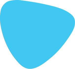 Blue abstract triangular shape representing modern logo design