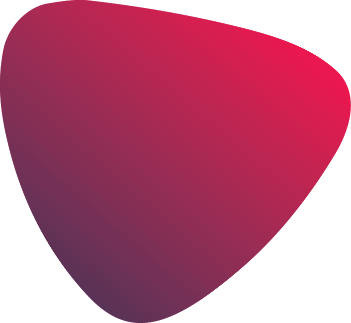 Abstract gradient shape in red to purple, used as the background for the AquaLife logo.