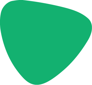 Green irregular triangular shape used as a background logo design element for AquaLife