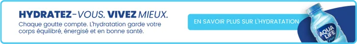 Bannière Hydratation Santé | Eau AquaLife Bien-être